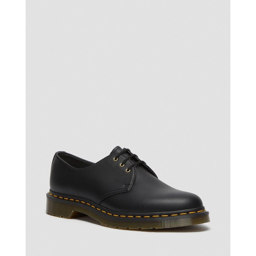 Dr. Martens 1461 Vegan Felix Oxford Shoes Black Matte Mens 7 Womens‎ 8 14046